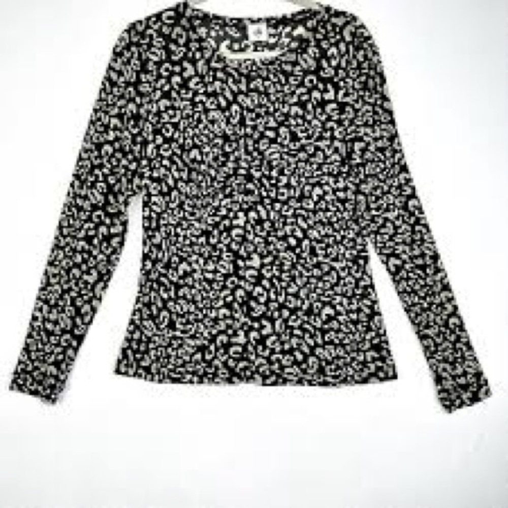 Elegant Print double mesh Cabi Sweetheart top